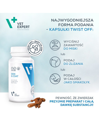 VETEXPERT Display 5x Skin&Coat suplementy na mocną sierść