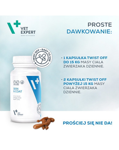 VETEXPERT Display 5x Skin&Coat suplementy na mocną sierść