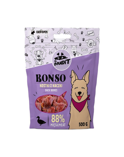 Bonso kostki z kaczki dla psów 500 g