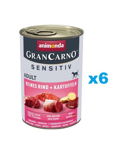 ANIMONDA GranCarno Sensitiv Pure 6x400 g dla dorosłych wrażliwych psów