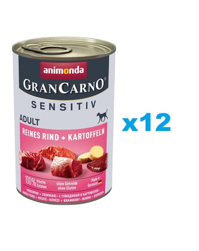 ANIMONDA GranCarno Sensitiv Pure 12x400 g dla dorosłych wrażliwych psów