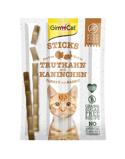 Sticks Turkej&Rabbit 4szt. pałeczki z indykiem i królikiem