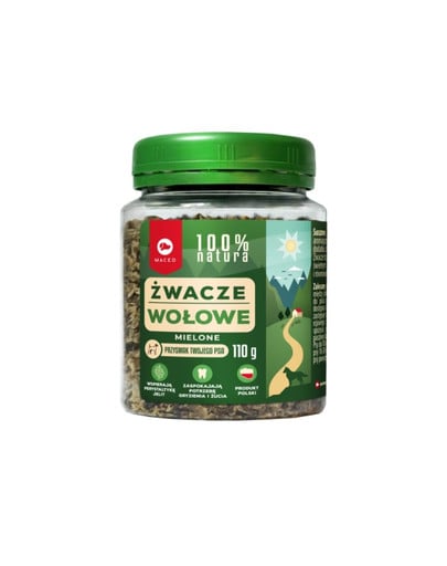 100% Natura Żwacz Mielony w słoiku 110g