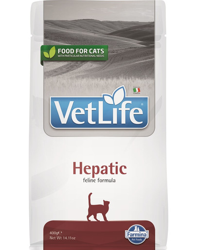 Vet Life Natural Diet Cat Hepatic 400g