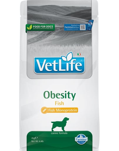 VetLife Obesity Fish karma dla dorosłych psów 2 kg