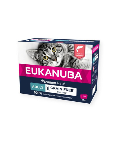 EUKANUBA Grain Free Adult pasztet dla dorosłych kotów 12 x 85 g
