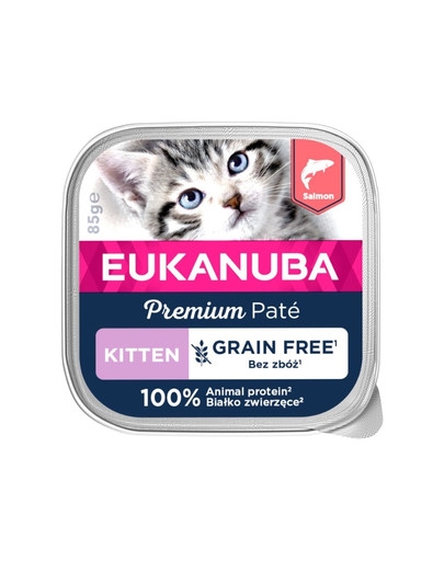 EUKANUBA Grain Free Kitten pasztet dla kociąt 85 g