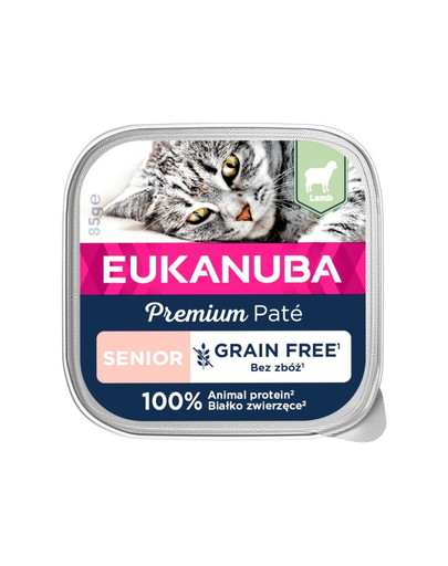 EUKANUBA Grain Free Senior pasztet dla starszych kotów 85 g