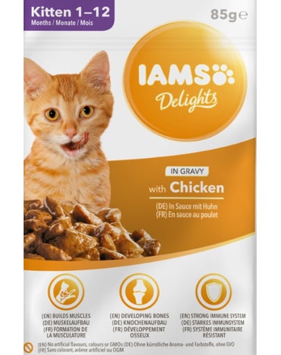 Cat Kitten All Breeds Chicken In Gravy Pouch 85 g