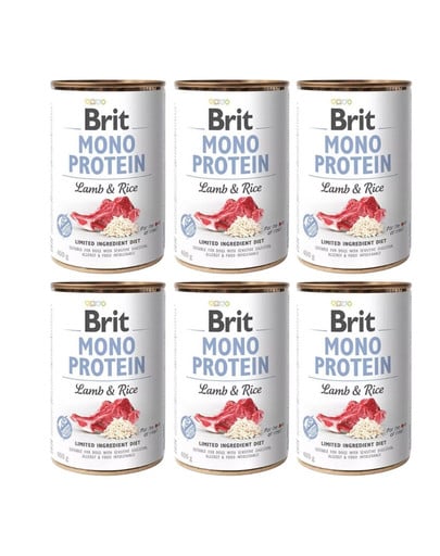BRIT Mono Protein puszka 6x400 g monoproteinowa karma dla psów wszystkich ras