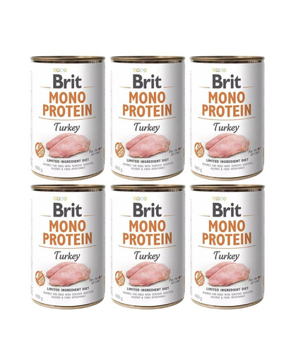 BRIT Mono Protein Turkey 6x400 g monoproteinowa karma indyk