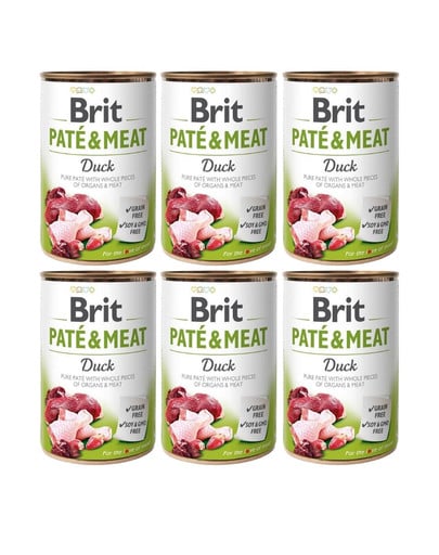 BRIT Pate&Meat puszka 6x400 g pasztet dla psów wszystkich ras