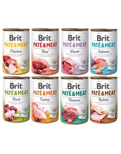 BRIT Pate&Meat Mix smaków 400 g pasztet dla psów