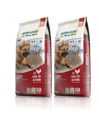 BEWI DOG Sport 2 x 12,5 kg dla psów aktywnych