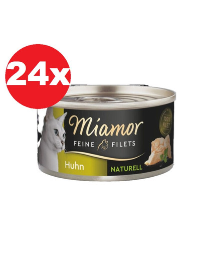 MIAMOR Feine Filets Naturell Chicken 24x80g kurczak w sosie własnym