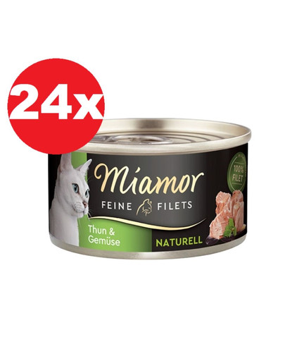 MIAMOR Feine Filets Naturell Tuna&Vegetables 24x80g tuńczyk i warzywa w sosie własnym