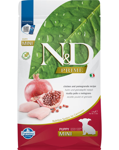 N&D Prime dog chicken and pomegranate Puppy mini 2,5 kg