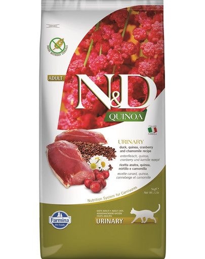 N&D Cat quinoa urinary duck 5 kg