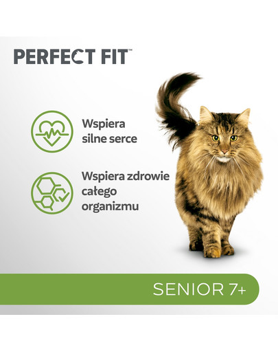 PERFECT FIT Senior 7+ saszetka 12x85 g z indykiem i marchewką w sosie dla starszych kotów