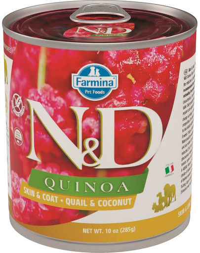 N&D Dog quinoa quail&coconut 285 gr