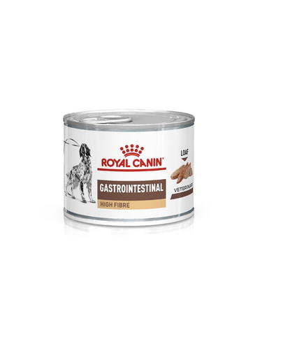 ROYAL CANIN Veterinary Gastrointestinal High Fibre 12 x 200 g pasztet dla psów z zaburzeniami trawienia