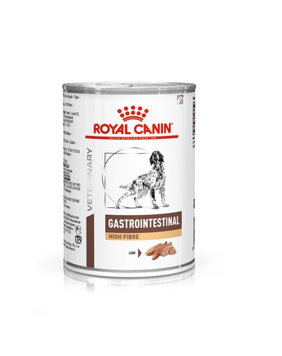 Veterinary Gastrointestinal High Fibre pasztet 410g dietetyczna karma dla psów