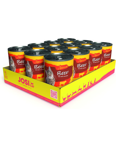 JOSERA JosiCat Wołowina w galaretce 12 x 400g dla dorosłego kota