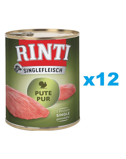 RINTI Singlefleisch Pure monoproteinowa karma dla dorosłych psów 12 x 400 g