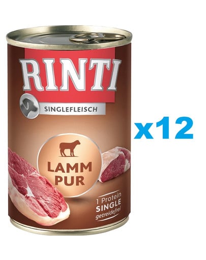 RINTI Singlefleisch Pure monoproteinowa karma dla dorosłych psów 12 x 400 g