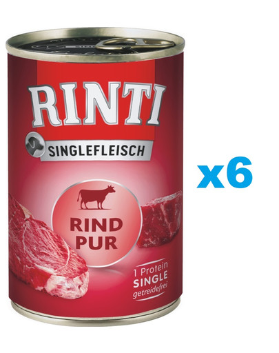 RINTI Singlefleisch Beef Pure monobiałkowa wołowina 6x800 g