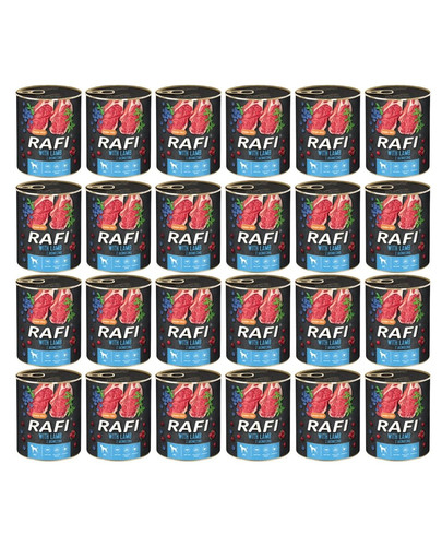 RAFI Lamb z jagnięciną 24x400 g mokra karma dla psa