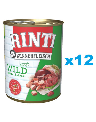 RINTI Kennerfleisch Game dziczyzna 12x400 g