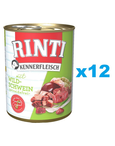RINTI Kennerfleisch Wild boar Dzik 12x400 g