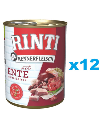 RINTI Kennerfleisch Duck kaczka 12x400 g