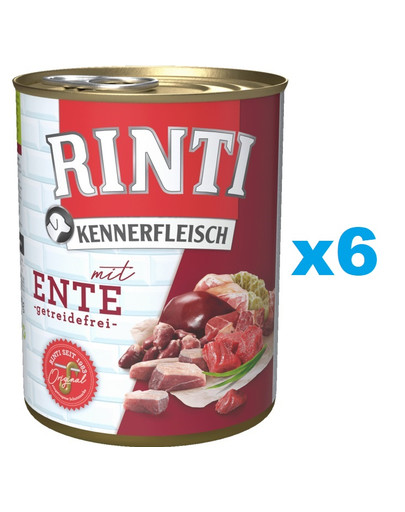 RINTI Kennerfleisch Duck kaczka 6x800 g