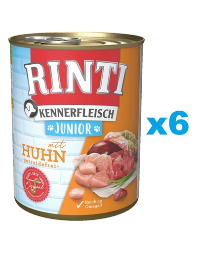RINTI Kennerfleish Junior puszka 6x400 g dla szczeniąt