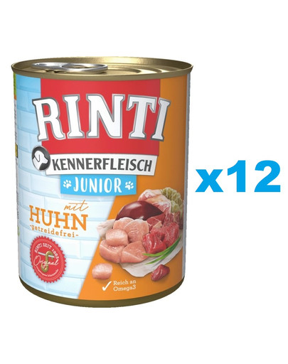 RINTI Kennerfleish Junior puszka 12x400 g dla szczeniąt