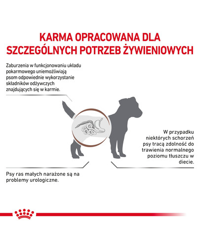 ROYAL CANIN Veterinary Gastrointestinal Low Fat Small Dog 3,5 kg niskotłuszczowa karma dla ras małych z hiperlipidemią