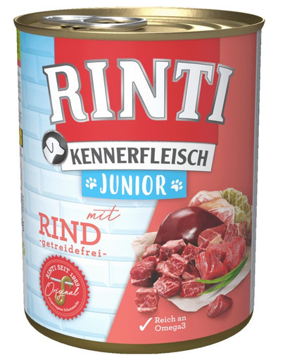 RINTI Kennerfleish Junior puszka 400 g dla szczeniąt