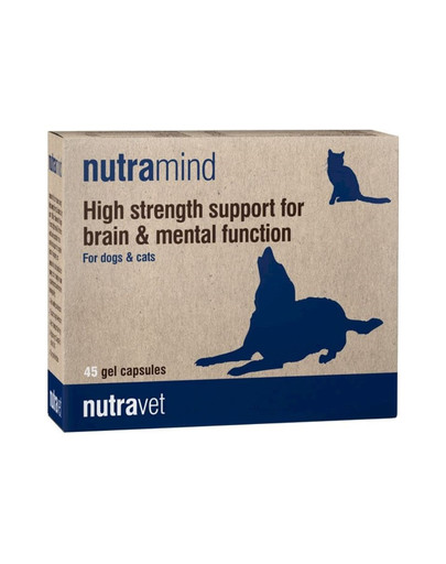 Nutramind 45 kapsułek na wsparcie funkcjonowania mózgu i nauki psów i kotów