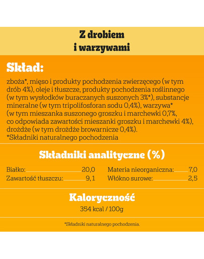 PEDIGREE Adult MINI 12x500 g z drobiem i warzywami sucha karma pełnoporcjowa dla dorosłych psów małych ras