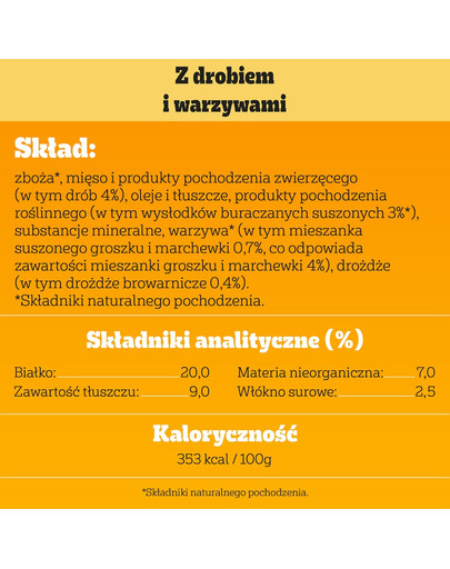 PEDIGREE Adult 2,6 kg z drobiem i warzywami dla psów dużych i średnich ras