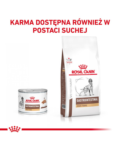 ROYAL CANIN Veterinary Gastrointestinal High Fibre 200 g pasztet dla psów z zaburzeniami trawienia