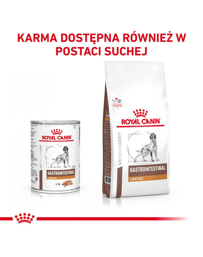 ROYAL CANIN Veterinary Gastrointestinal Low Fat 420 g pasztet o obniżonej zawartości tłuszczu dla psów z zaburzeniami żołądkowo-jelitowymi