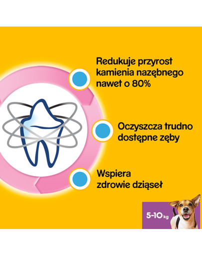 PEDIGREE DentaStix (małe rasy) przysmak dentystyczny dla psów 54 szt. - 18x45g
