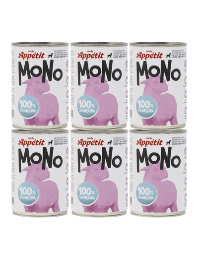 COMFY APPETIT MONO Monoproteinowa karma z jagnięciną 6x400 g