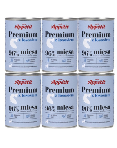 COMFY APPETIT PREMIUM z łososiem 6x400 g