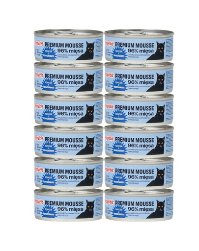 COMFY APPETIT PREMIUM Mousse z łososiem dla kota 12x85 g