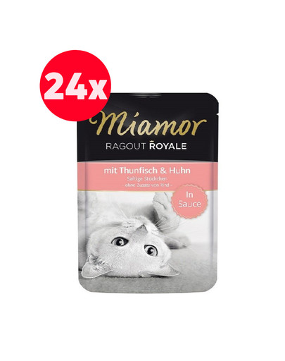 MIAMOR Ragout Royale in Sauce saszetka w sosie 24x100 g dla dorosłych kotów