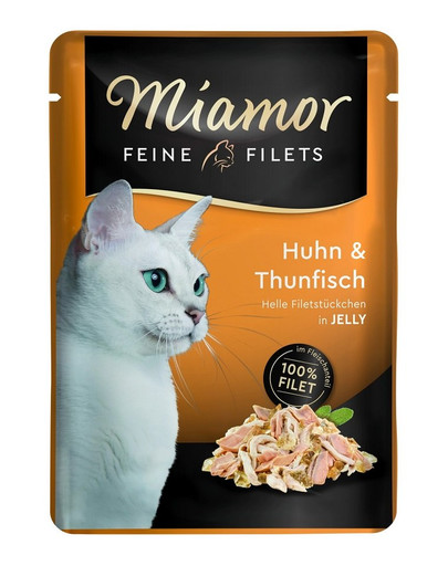 MIAMOR Feline Filets saszetka w galaretce 24x100 g dla dorosłych kotów